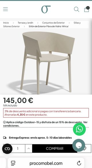 Sillón Vondom África Blanco