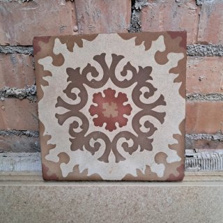 Baldosa hidráulica suelo decorada