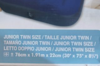 Colchón hinchable Intex Junior Twin,nueno