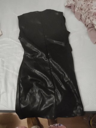 Vestido cuero New Yorker negro
