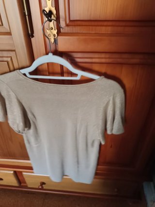 Camiseta Massimo Dutti dorada/plateada XS