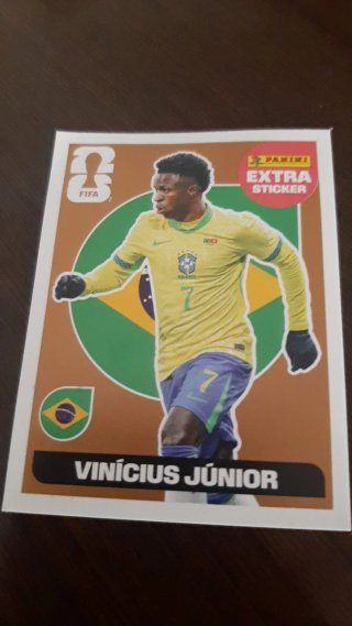 Cromo Extra Sticker Bronce Vinicius Jr.