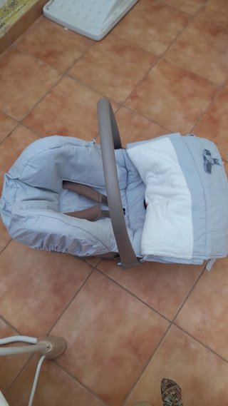 Saco invierno grupo 0 / portabebés gris