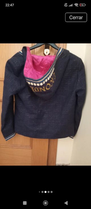 Chaqueta La Condesa bordada azul