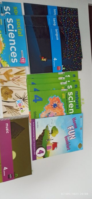 Libros escolares de Primaria varios cursos