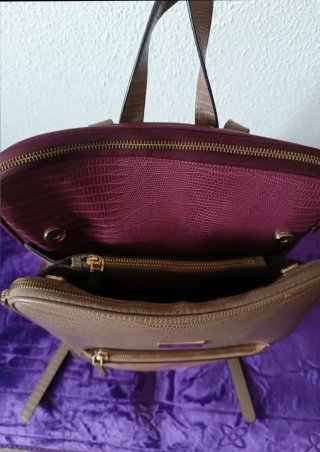 Mochila Parfois Marrón y Morado