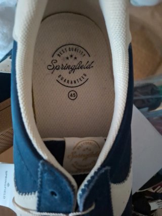 Zapatillas Springfield Azul/Blanco Talla 45