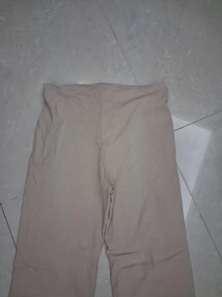 Pantaloni beige cargo con coulisse tg 48