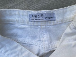 Falda vaquera blanca