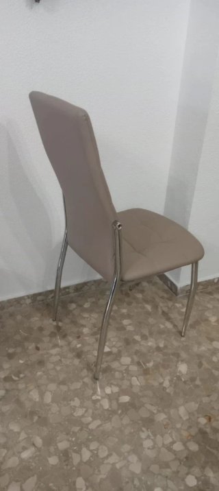 Juego 4 sillas cocina/comedor beige