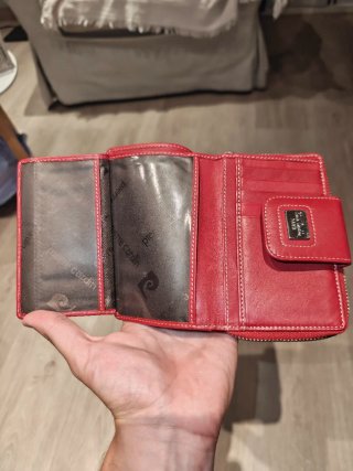 Cartera Pierre Cardin Negra y Roja