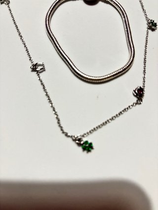 Conjunto Pandora: Anillo, Pulsera, Aros y Collar