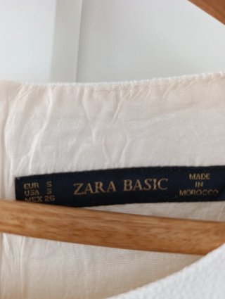 Vestido blanco - Zara