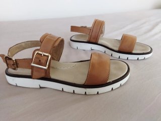 Sandalias Beberlis Piel Marrón Talla 34