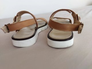 Sandalias Beberlis Piel Marrón Talla 34