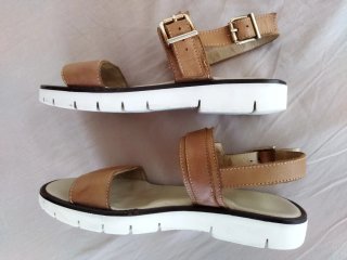 Sandalias Beberlis Piel Marrón Talla 34