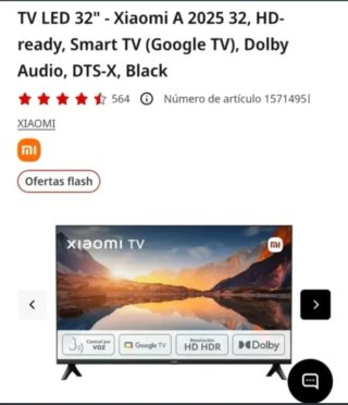 SMART TV Xiaomi 32 google tv TELEVISOR