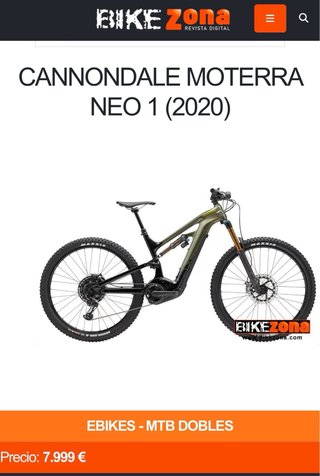 Cannondale Moterra Neo 1 carbono