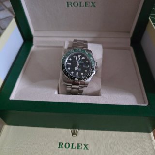 Reloj Rolex Plata y Verde GMT-Master II