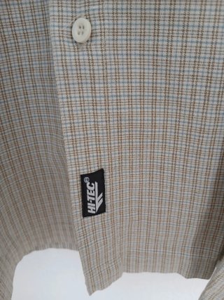 Camisa Hi-Tec Manga Corta Beige/Marrón Talla XL