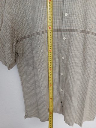 Camisa Hi-Tec Manga Corta Beige/Marrón Talla XL