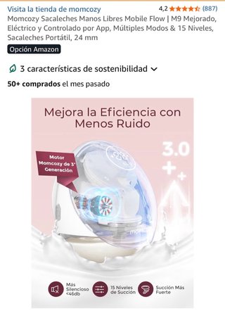 Momcozy Sacaleches Manos Libres Mobile Flow | M9 M