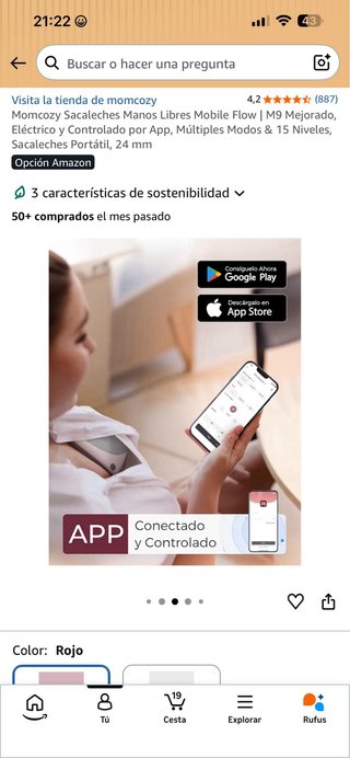 Momcozy Sacaleches Manos Libres Mobile Flow | M9 M