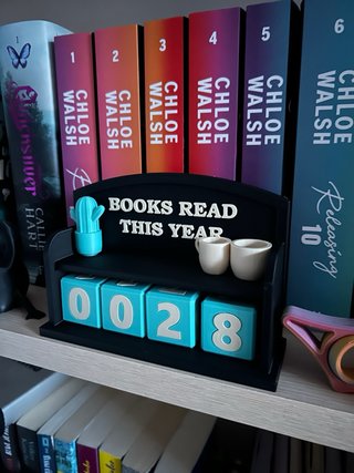 Contador de libros leídos 3D