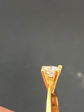 Anillo Oro 18k Diamante Natural 0.52Ct