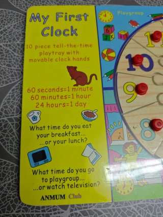 Mi Primer Reloj Educativo Infantil inglés