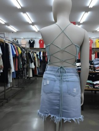 Conjunto Top y Shorts Blanco