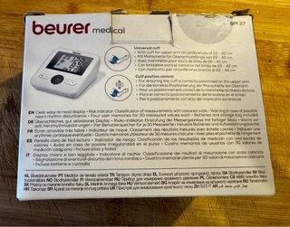 Tensiómetro Beurer BM 27 Digital Brazo
