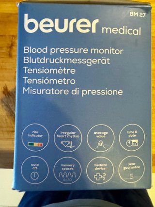 Tensiómetro Beurer BM 27 Digital Brazo