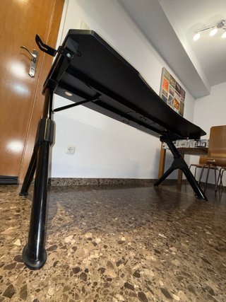 Mesa Gaming (Negra 160x60) estilo fibra de carbono