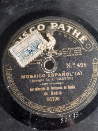 Lote discos de pizarra antiguos.