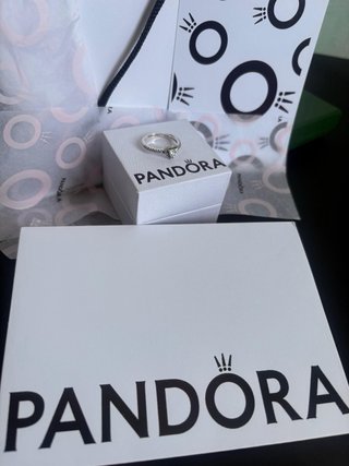 Anillo Pandora Corazón Brillante Plata