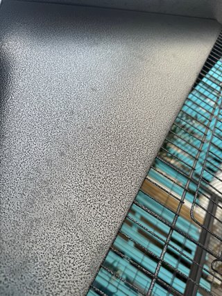 Jaula para loros gris