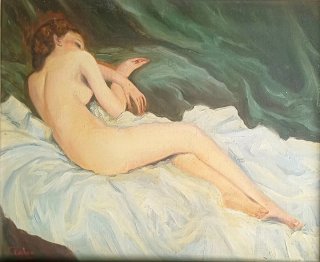 Oleo Fernando Calvo 'Desnudo'