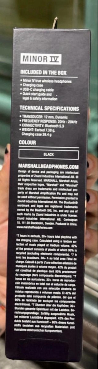 Marshall Minor IV Cuffie True Wireless