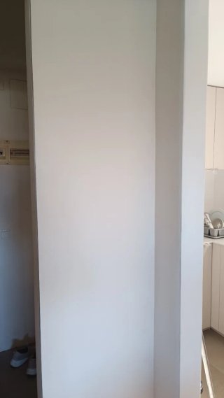 Mesa de Pared Plegable de Madera Blanca
