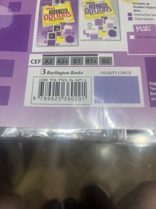 Burlington Avanced Options Student's Book : B1+