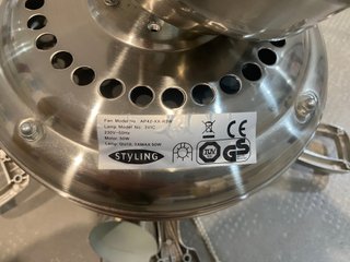 Ventiladores de techo STYLING negro/blanco