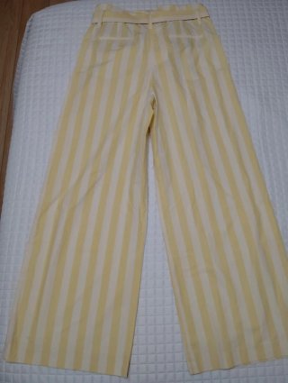 Pantalones Zara Rayas Amarillas y Blancas