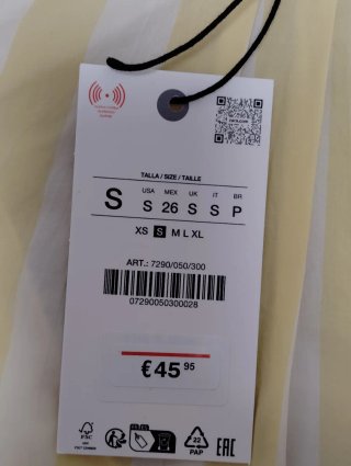 Pantalones Zara Rayas Amarillas y Blancas