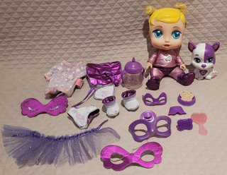 Muñeca Supercute Sofi con perrito y accesorios