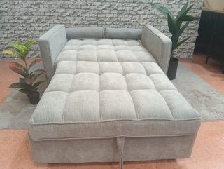 Sofá Cama Gris 2 Plazas 118cm Oferta