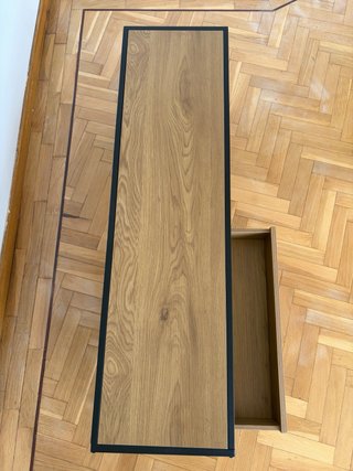 Mueble TV JYSK estilo industrial con cajón