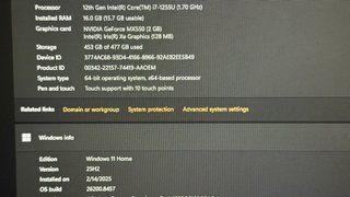 Dell Inspiron 3520 i7 16GB RAM 512GB SSD Táctil