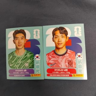 Pack cromos Hyeonwoo Jo y Myungjae Lee
