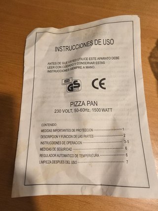 Horno Eléctrico para Pizza